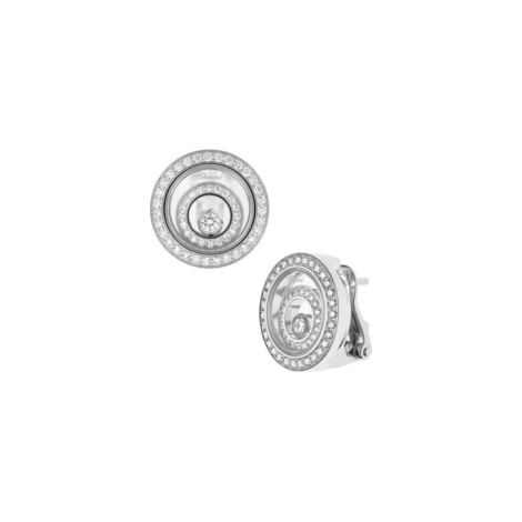 Happy Spirit Earrings, Ethical White Gold, Diamonds