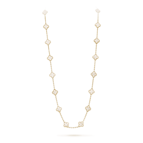 Vintage  Alhambra Long Necklace, 20 Motifs