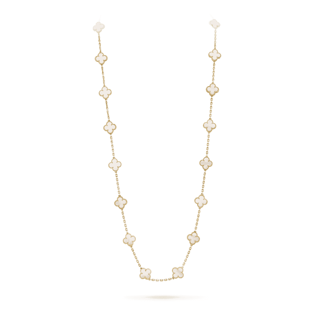Vintage Alhambra Long Necklace, 20 Motifs