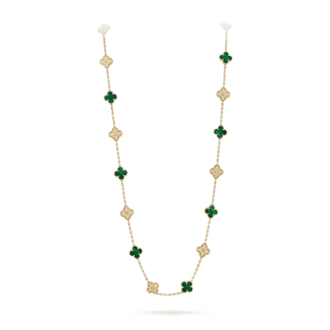 Vintage Alhambra Long Necklace, 20 Motifs
