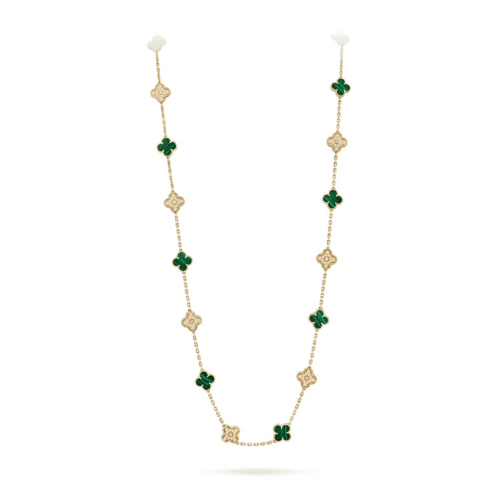 Vintage Alhambra Long Necklace, 20 Motifs