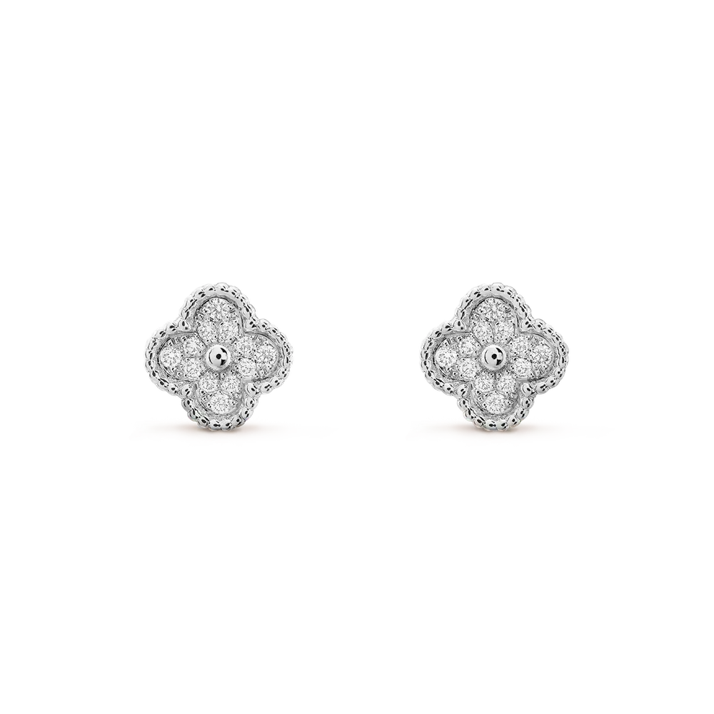 Sweet Alhambra Earstuds Earrings (Diamond)