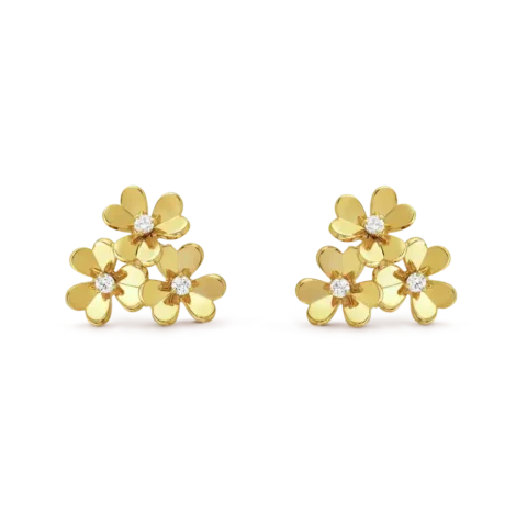 Frivole Earrings, 3 Flowers, Mini Model