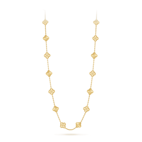 Vintage Alhambra Long Necklace, 20 Motifs