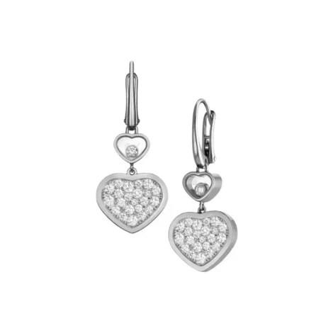 Happy Hearts Earrings, Ethical Gold, Diamonds