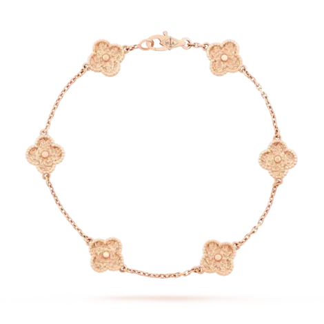 Sweet Alhambra Bracelet, 6 Motifs (Rose Gold)
