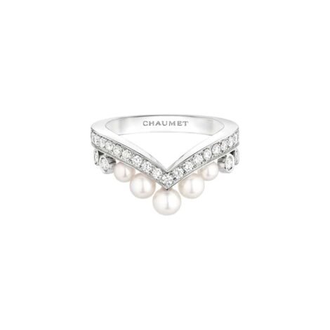 Joséphine Aigrette Ring, Pearls, Diamonds
