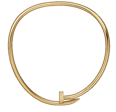 Juste Un Clou Torque Necklace, Classic Model, Diamonds