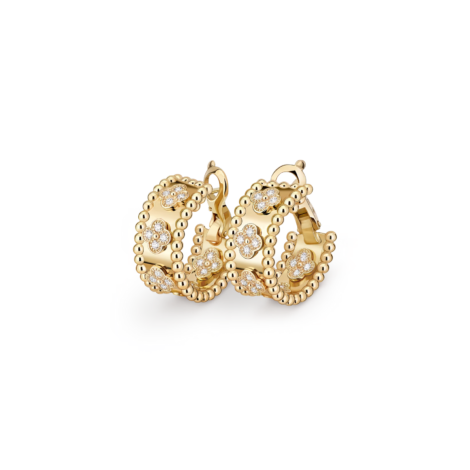 Perlée Clovers Hoop Earrings