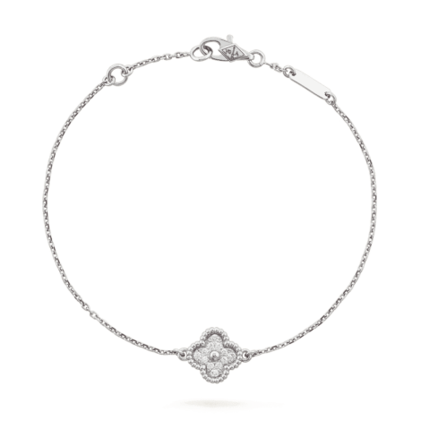 Sweet Alhambra Bracelet, Diamonds
