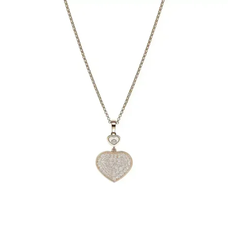 Happy Hearts Pendant, Diamonds Necklace