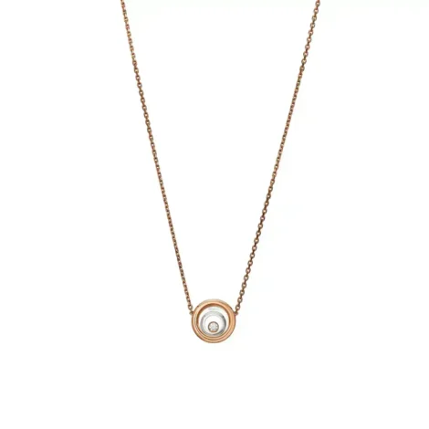 Happy Spirit Necklace, Ethical Rose Gold, Ethical White Gold, Diamond