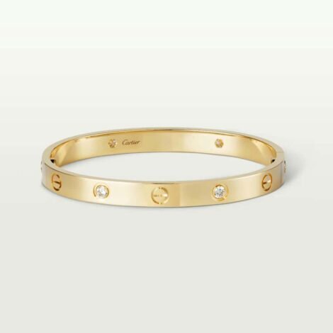 Love Bracelet, Classic Model, 4 Diamonds
