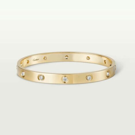 Love Bracelet, Classic Model,10 Diamonds