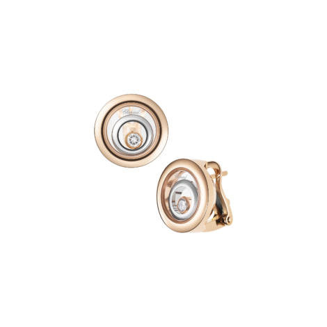 Happy Spirit Earrings,  Ethical Rose Gold, Ethical White Gold, Diamonds