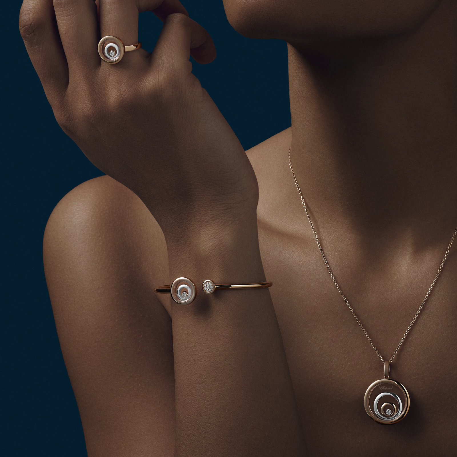 Happy Spirit Ring, Ethical Rose Gold, Ethical White Gold, Diamond