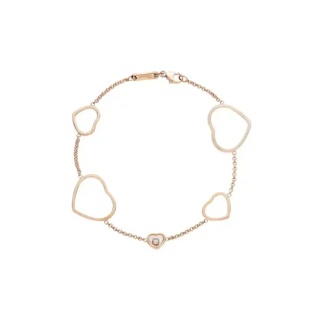 Happy Hearts Bracelet, Ethical Rose Gold