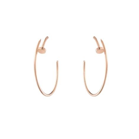 Juste Un Clou Hoop Earrings, Large Model, Rose Gold
