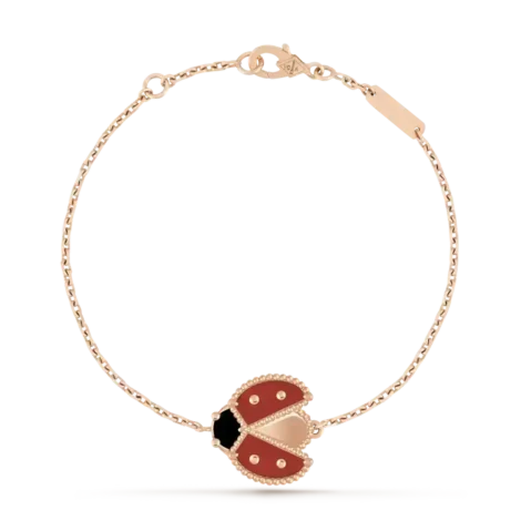 Lucky Spring Bracelet, with Open Wings of Ladybug