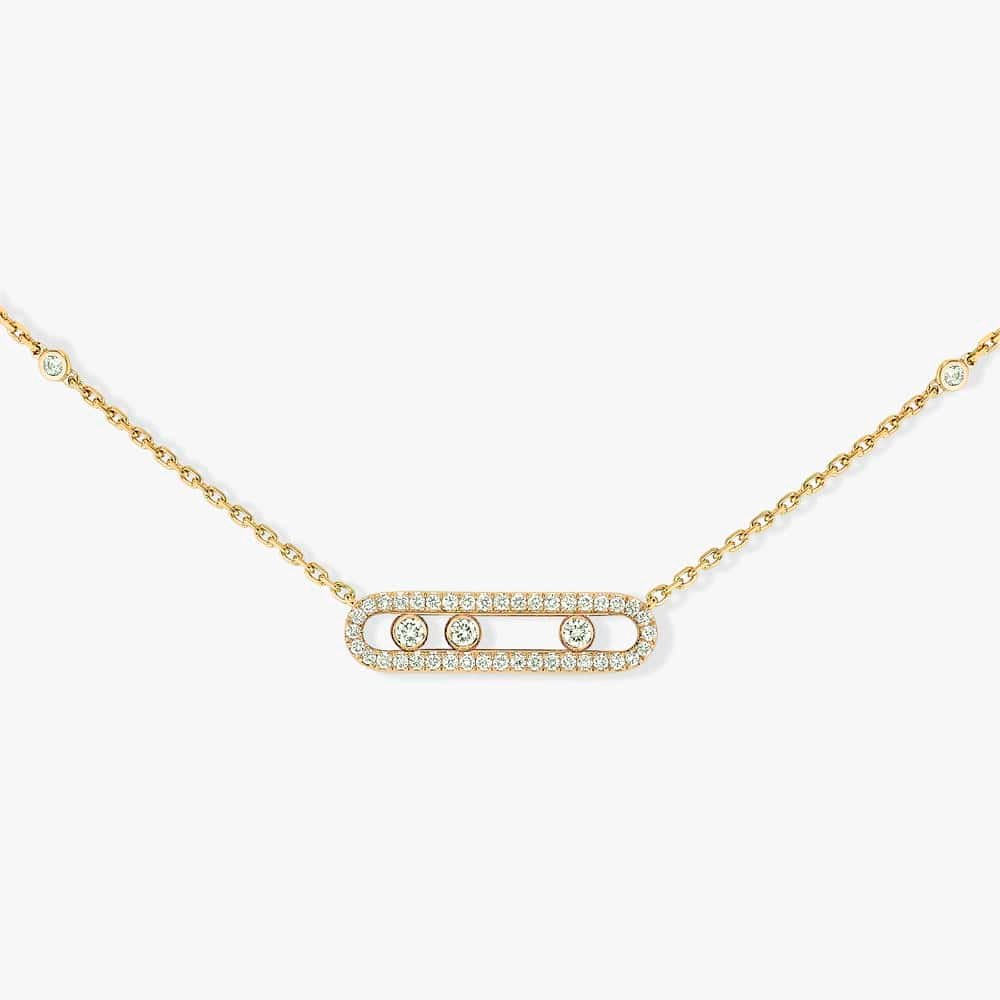 Baby Move Pavé Diamond Necklace