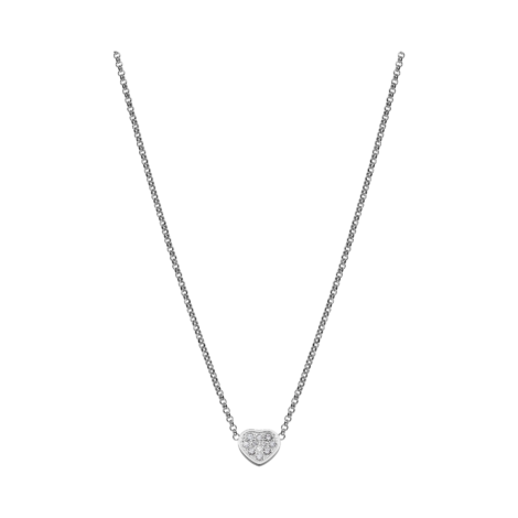 My Happy Hearts Necklace, Ethical White Gold, Diamonds