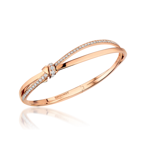 Liens Seduction Bracelet, Pink Gold, Diamonds