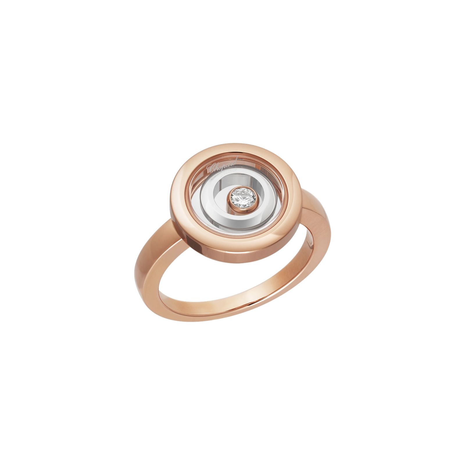 Happy Spirit Ring, Ethical Rose Gold, Ethical White Gold, Diamond