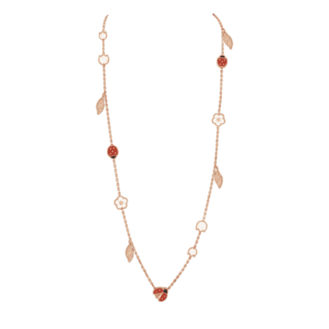 Lucky Spring Long Necklace,15 Motifs