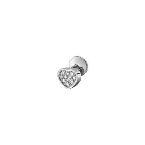 My Happy Hearts Single Earring, White Gold, Diamonds