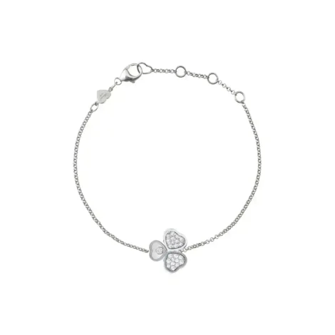 Happy Hearts Wings Bracelet, White Gold, Diamonds