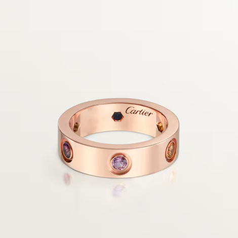 Love Ring (Rose Gold, Sapphires, Garnets, Amethyst)