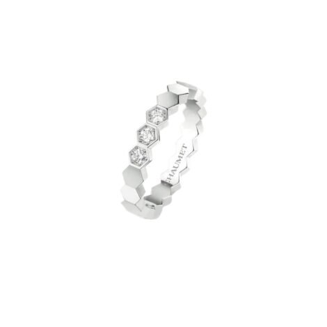 Bee de Chaumet Ring White Gold, Diamonds, 3.5mm