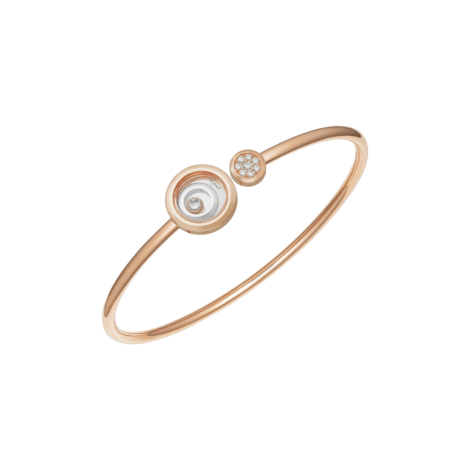 Happy Spirit Bangle, Ethical Rose Gold, Ethical White Gold, Diamonds