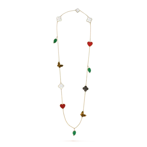 Lucky Alhambra Long Necklace, 12 Motifs