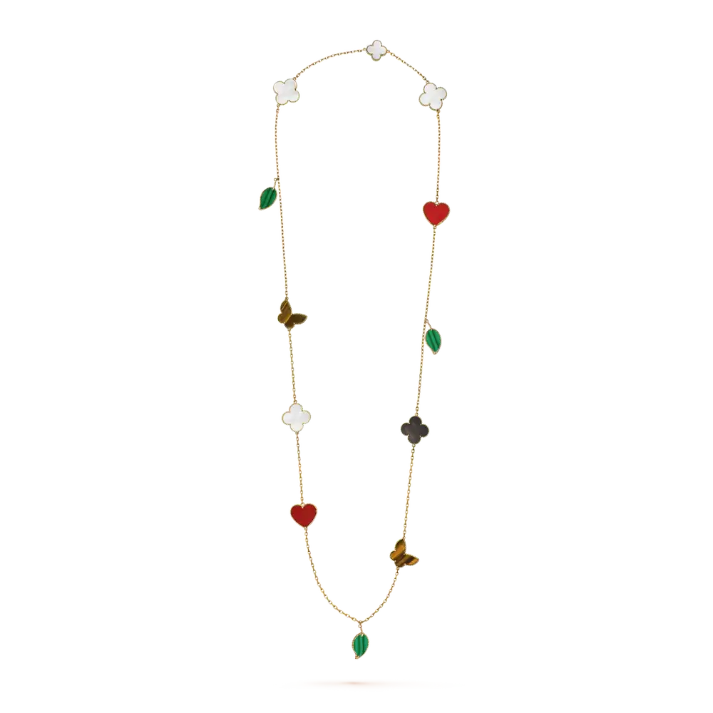 Lucky Alhambra Long Necklace, 12 Motifs