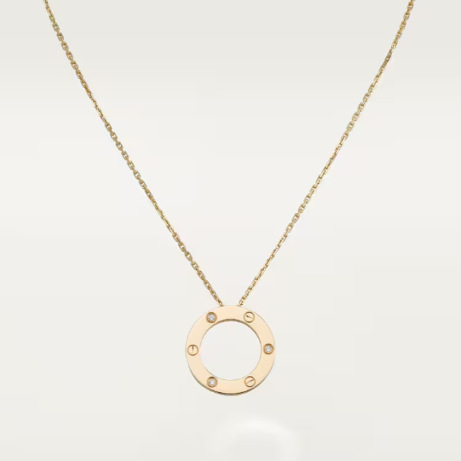 Love Pendant, 3 Diamonds