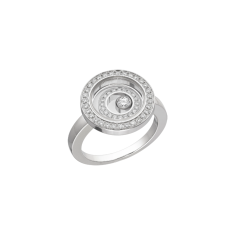 Happy Spirit Ring, Ethical White Gold, Diamonds