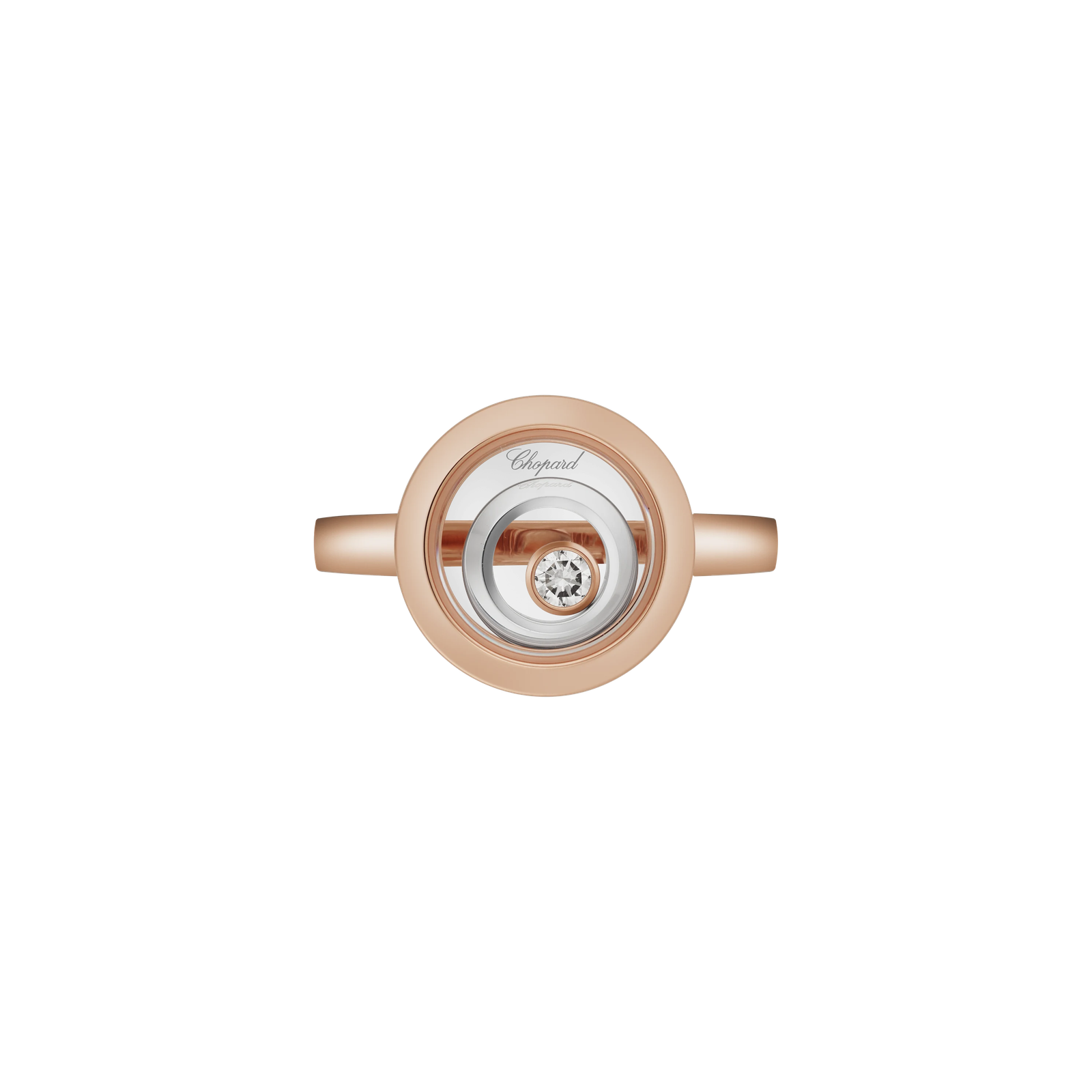 Happy Spirit Ring, Ethical Rose Gold, Ethical White Gold, Diamond