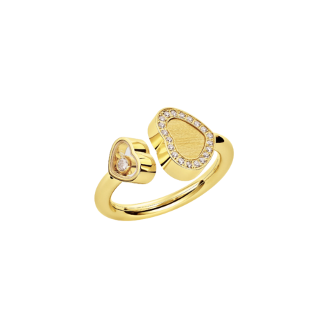 Happy Hearts Golden Hearts Ring, Ethical Yellow Gold, Diamonds