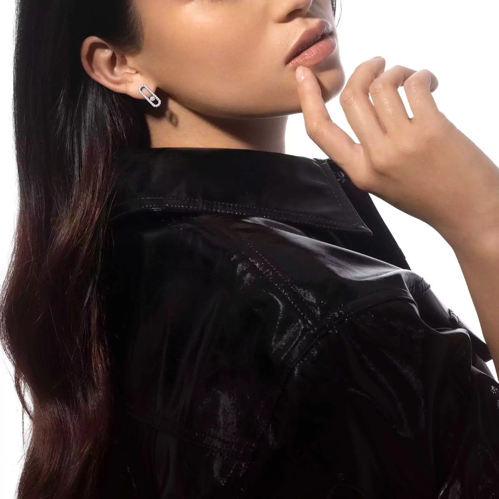 Move Uno Diamond Pavé Earrings