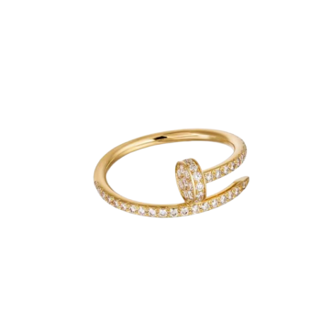 Juste Un Clou Ring, Small Model, Half-paved