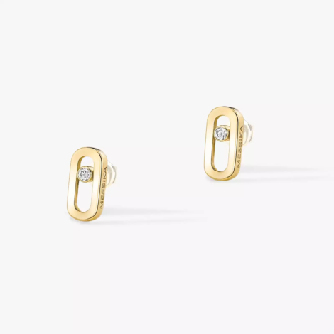 Gold Move Uno Stud Earrings