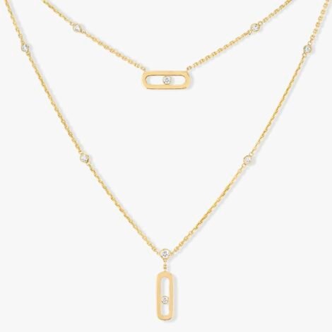Move Uno 2 Rows Necklace