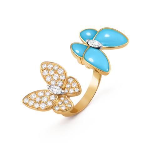 Two Butterfly Between the Finger Ring