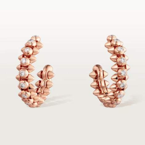 Clash de Cartier Earrings Diamonds (Rose gold, diamonds)