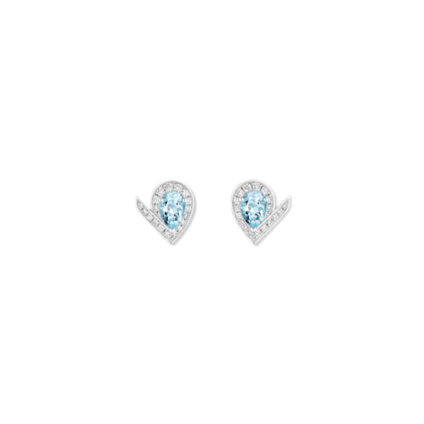 Joséphine Aigrette Earrings White Gold, Diamonds