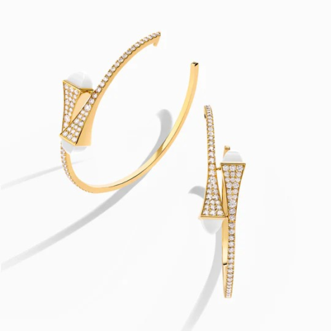 Cleo Diamond Large Hoop Earrings