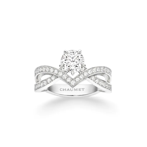Joséphine Amour d'Aigrette Solitaire 0.50ct Platinum, Diamonds