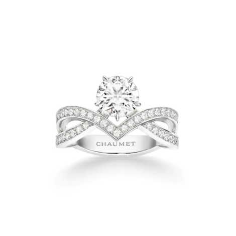 Joséphine Amour d'Aigrette Solitaire 1.0ct Platinum, Diamonds