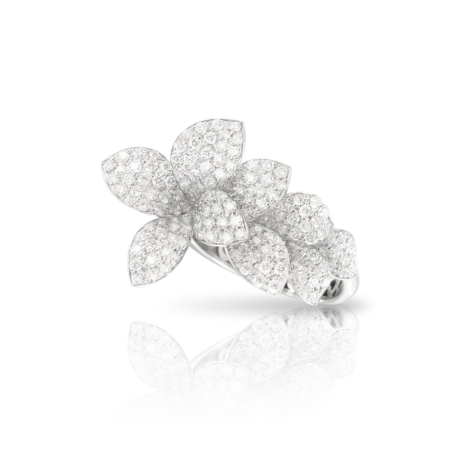 Petit Garden Ring, White Gold with Diamonds